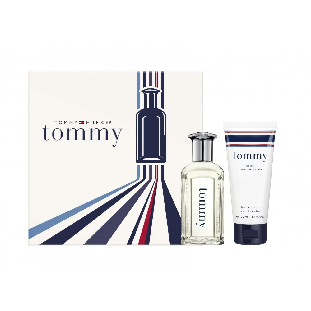 Tommy Hilfiger 3.4 EDT Sp + 3.4 Body Wash Men Set (Hard Box)