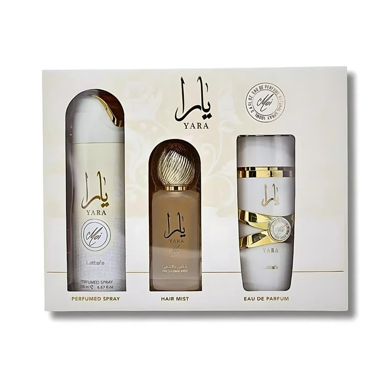 LATTAFA YARA MOI 3.4 EDP L + 6.7 BODY SPRAY + 1.7 HAIRMIST