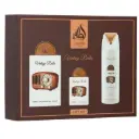 SET LATTAFA  VINTAGE RADIO UNISEX  (3 PC ) 3.4 EDP / 0.68 EDP / PERFUMED SPRAY 6.7 OZ